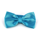 Nœud Papillon en satin bleu turquoise uni
