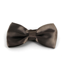 Nœud Papillon en satin marron uni