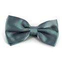 Nœud Papillon en satin gris uni