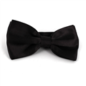Nœud Papillon en satin noir uni