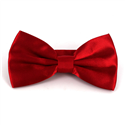 Nœud Papillon en satin rouge uni