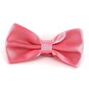 Nœud Papillon en satin rose corail uni