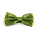 Nœud Papillon uni en satin vert citron