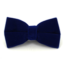 Nœud Papillon uni en velours bleu