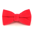 Nœud Papillon en velours corail uni