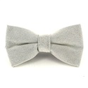 Nœud Papillon uni en velours gris