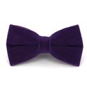 Nœud Papillon en velours violet uni