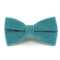Nœud Papillon uni en velours turquoise