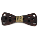 Nœud Papillon en bois avec grands trous