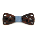 Nœud Papillon en bois avec grands trous
