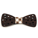 Nœud Papillon en bois petits trous
