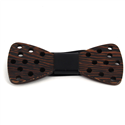Nœud Papillon en bois avec petits trous