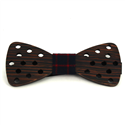 Nœud Papillon en bois petits trous