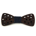 Nœud Papillon en bois avec petits trous