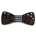 Nœud Papillon en bois avec petits trous