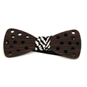 Nœud Papillon en bois avec petits trous