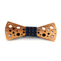 Nœud Papillon en bois avec petits trous