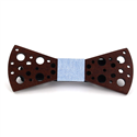 Nœud Papillon en bois avec petits trous