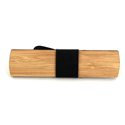 Nœud Papillon en bois de bambou et cuir