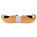 Nœud Papillon en bois moustache