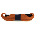 Nœud Papillon en bois moustache