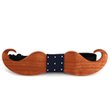 Nœud Papillon en bois moustache
