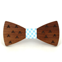 Nœud Papillon en bois crânes