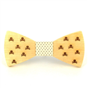 Nœud Papillon en bois crânes
