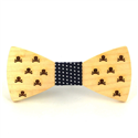 Nœud Papillon en bois crânes