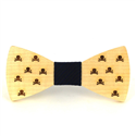 Nœud Papillon en bois crânes