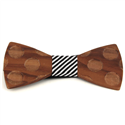 Nœud Papillon en bois cercles