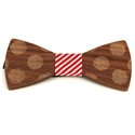 Nœud Papillon en bois cercles