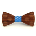 Nœud Papillon en bois cercles
