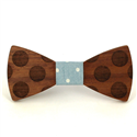 Nœud Papillon en bois cercles