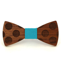Nœud Papillon en bois cercles