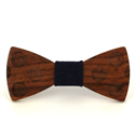 Nœud Papillon en bois cercles