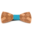 Nœud Papillon en bois à carreaux