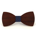 Nœud Papillon en bois motif géométrique