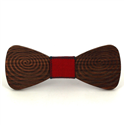 Nœud Papillon en bois en spirale