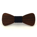 Nœud Papillon en bois en spirale