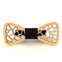 Nœud Papillon en bois creux avec motifs