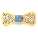 Nœud Papillon en bois creux avec motifs