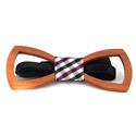 Nœud Papillon en bois creux arrondi