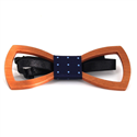 Nœud Papillon en bois creux arrondi