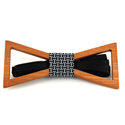 Nœud Papillon en bois creux triangulaire