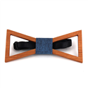 Nœud Papillon en bois creux triangulaire