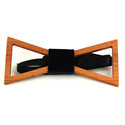 Nœud Papillon en Bois Creux Triangulaire