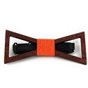 Nœud Papillon en bois creux triangulaire