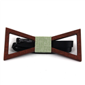 Nœud Papillon en bois creux triangulaire