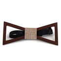 Nœud Papillon en bois creux triangulaire